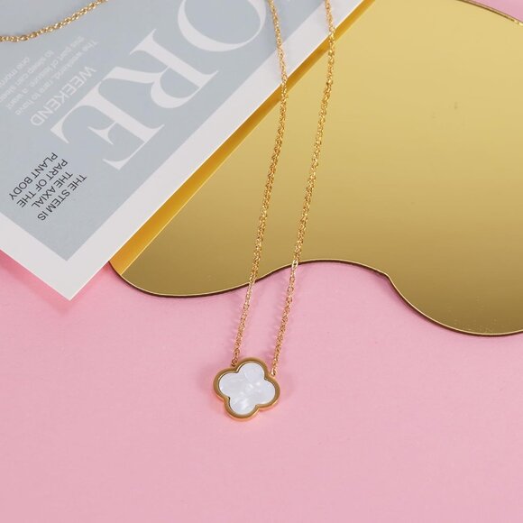 Delicacy Clover Bracelets Necklace Set:Clover Necklaces Clover Bracelet Women Li - Picture 4 of 6